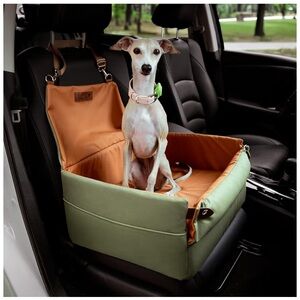 FUNNYFUZZY Dog Car Seat for Small Dogs, Waterproof Dog Booster Car Seats